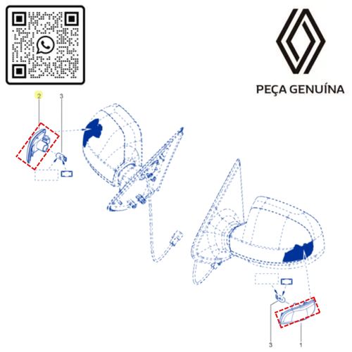 RN 0509R-K 261600509R KIT ESQ-DIR LANTERNA PISCA RETROVISOR LOG II_SAN II 14 3